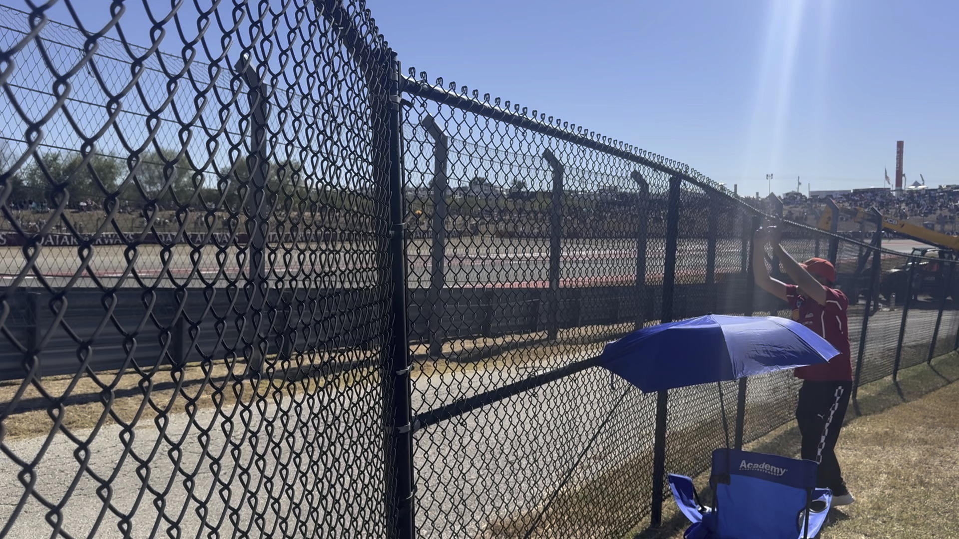 Chain link temporary fence panels on a construction site in Oceanside